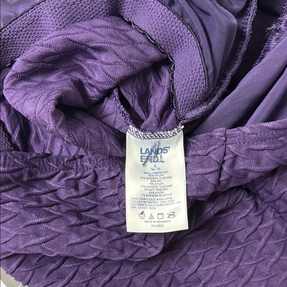 Purple Land’s End Tankini Halter Top - Picture 4 of 6